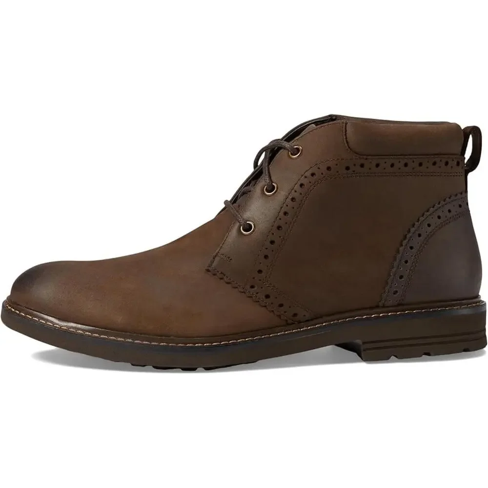 Nunn Bush Mens Ozark II Plain Toe Chukka Boots Size 10.5 M Brown Leather NIB